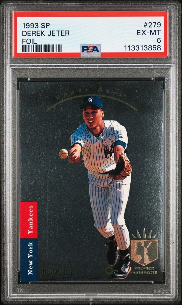 1993 SP FOIL #279 DEREK JETER ROOKIE RC PSA 6