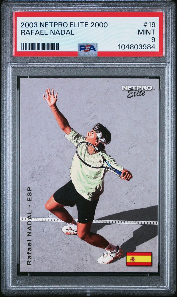 2003 NETPRO ELITE 2000 #19 RAFAEL NADAL PSA 9