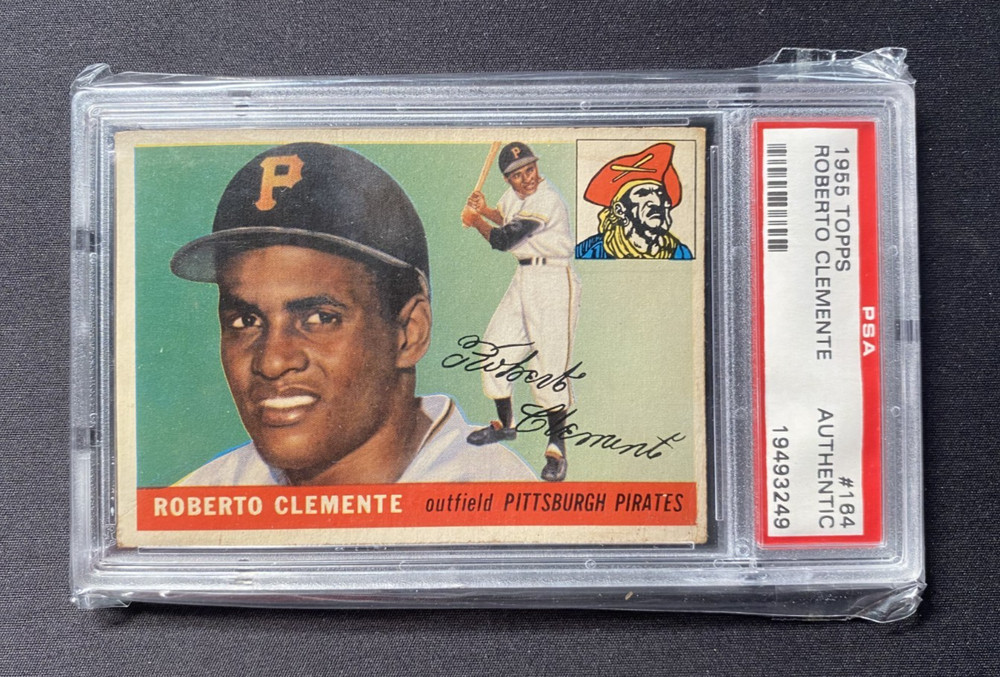 1955 Topps #164 Roberto Clemente RC Rookie PSA Authentic! Sweet Card! HTF!
