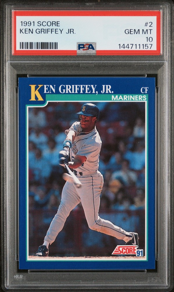 1991 SCORE #2 KEN GRIFFEY JR. PSA 10 view 1