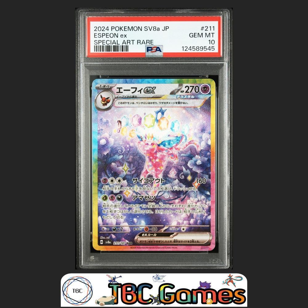 Espeon ex Pokemon Japanese Sv8A Terastal Fest ex #211 Special Art Rare PSA 10