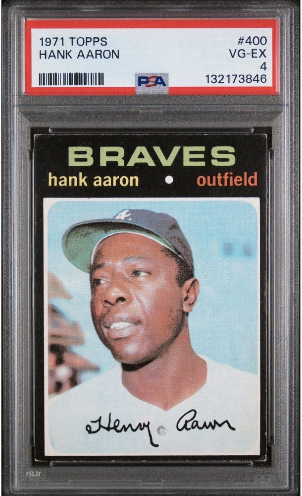 1971 HANK AARON PSA 4 VG-EX New grade Beautiful Card Free shipping