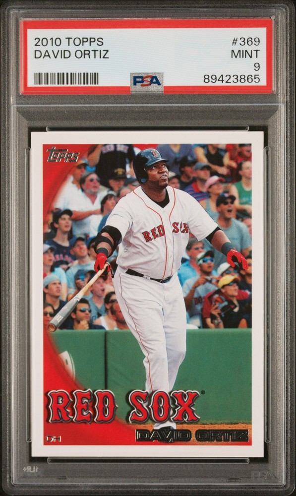 2010 TOPPS #369 DAVID ORTIZ PSA 9