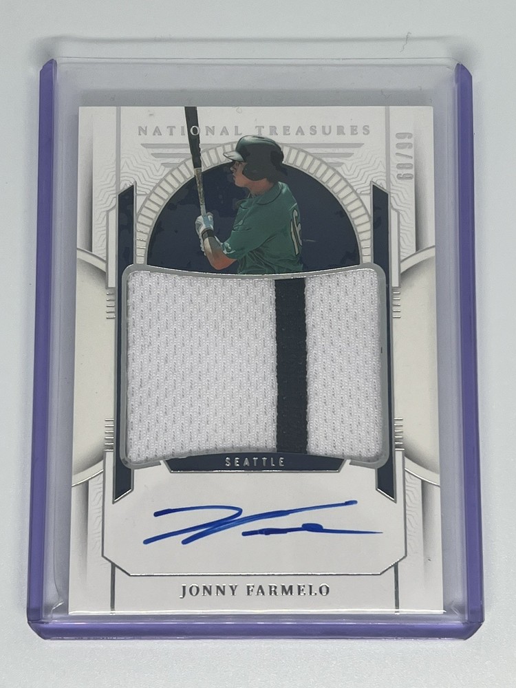 2024 Panini National Treasures Jonny Farmelo Prospect Patch Auto 68/99 #PMS-JF