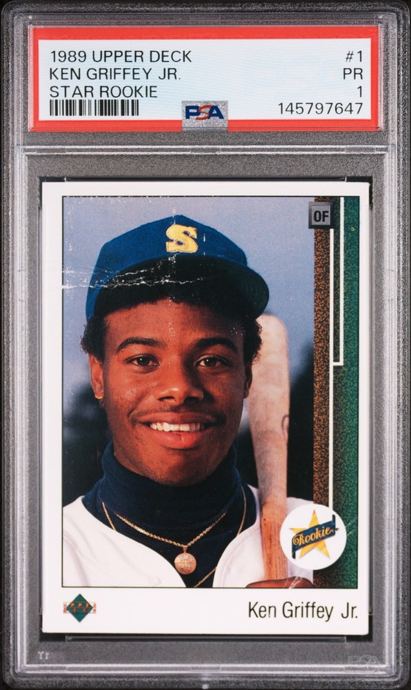 1989 Ud Star Rookie #1 Ken Griffey Jr. Rookie Rc