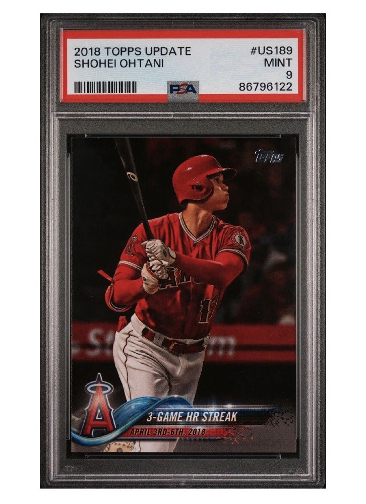 Shohei Ohtani 2018 Topps Update #US189 Rookie PSA 9