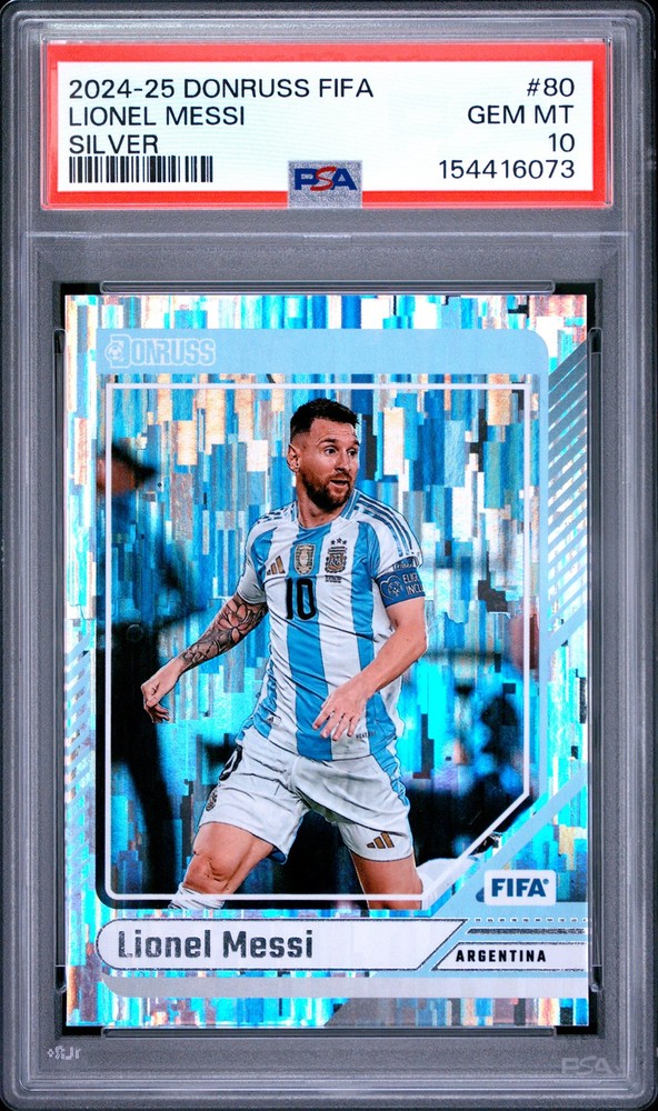 2024-25 PANINI DONRUSS FIFA SILVER #80 LIONEL MESSI PSA 10