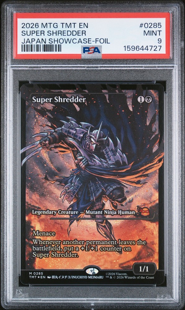 2026 MTG TEENAGE MUTANT NINJA TURTLES JAPAN SHOWCASE-FOIL SUPER SHREDDER PSA 9