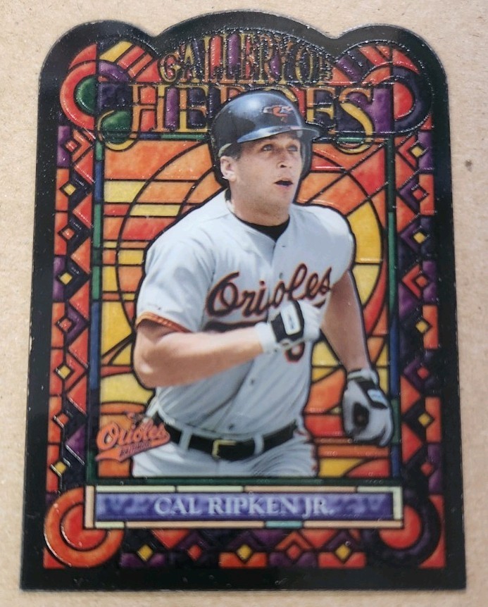 2013 Topps Archives CAL RIPKEN JR #GH-CR Gallery of Heroes STAINED GLASS Insert