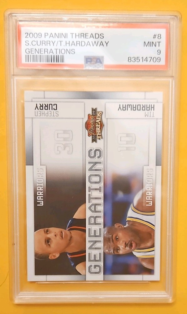 2009 Panini Generations Threads RC Stephen Curry/ Tim Hardaway PSA 9 POP 40