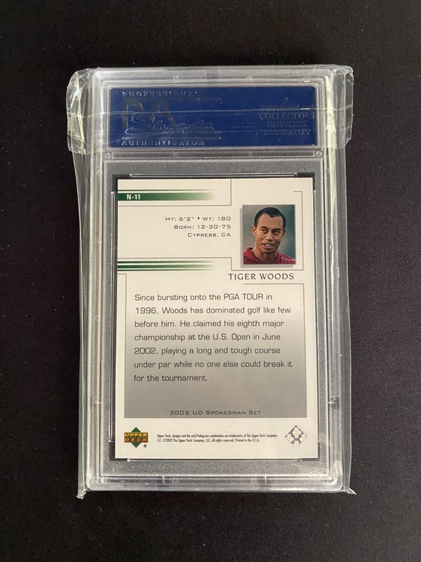2002 Upper Deck Tiger Woods PSA 10! 23rd National! Gem Mint! Sweet Card!! view 2