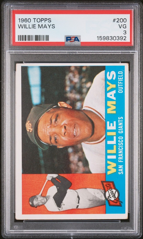 1960 TOPPS #200 WILLIE MAYS PSA 3