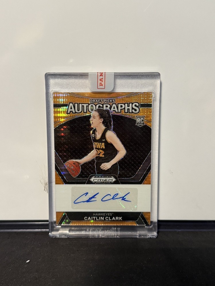 Caitlin Clark 2024 Panini Prizm Draft Picks Orange Pulsar Auto Rc #/49 PSA 9 MT