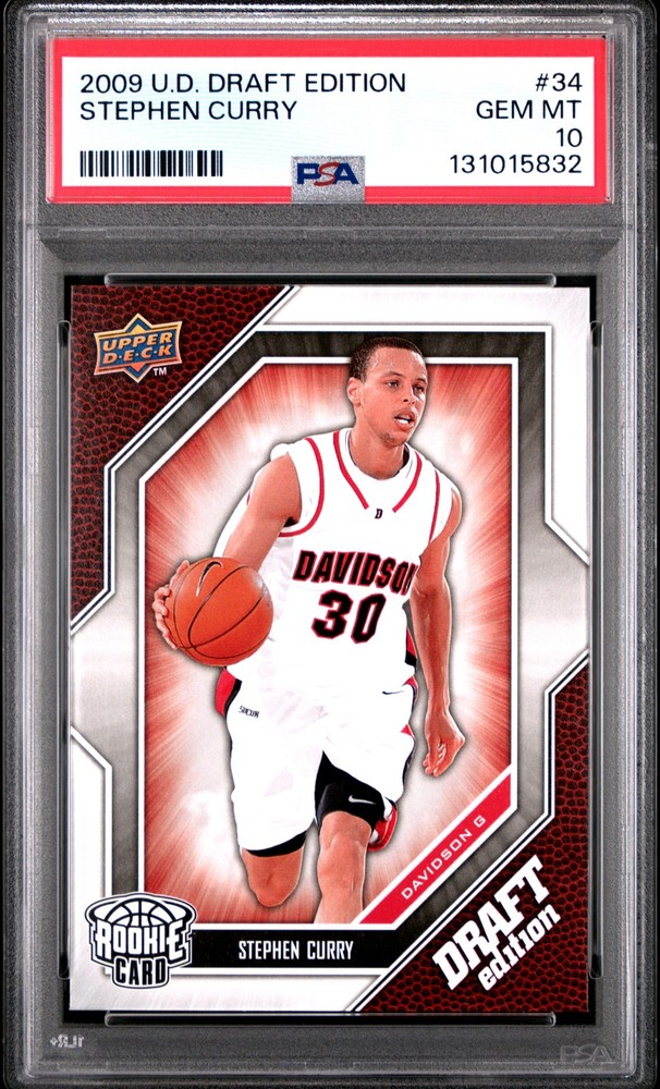 2009 UPPER DECK DRAFT EDITION #34 STEPHEN CURRY ROOKIE RC PSA 10