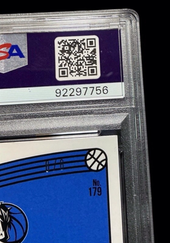 2018 optic choice #179 jalen brunson rc; black gold /8 prizm auto PSA 7 DNA 9 view 2