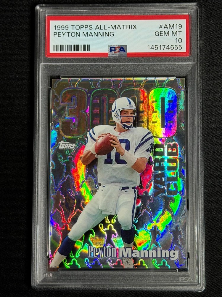 1999 Topps All-Matrix Peyton Manning #AM19 PSA 10 GEM MINT INSERT NEW LABEL RARE