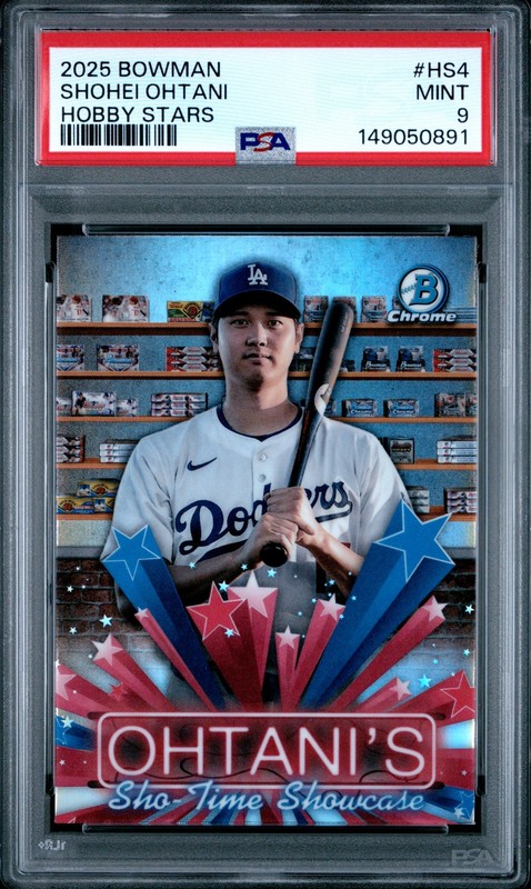 2025 BOWMAN HOBBY STARS #HS4 SHOHEI OHTANI PSA 9