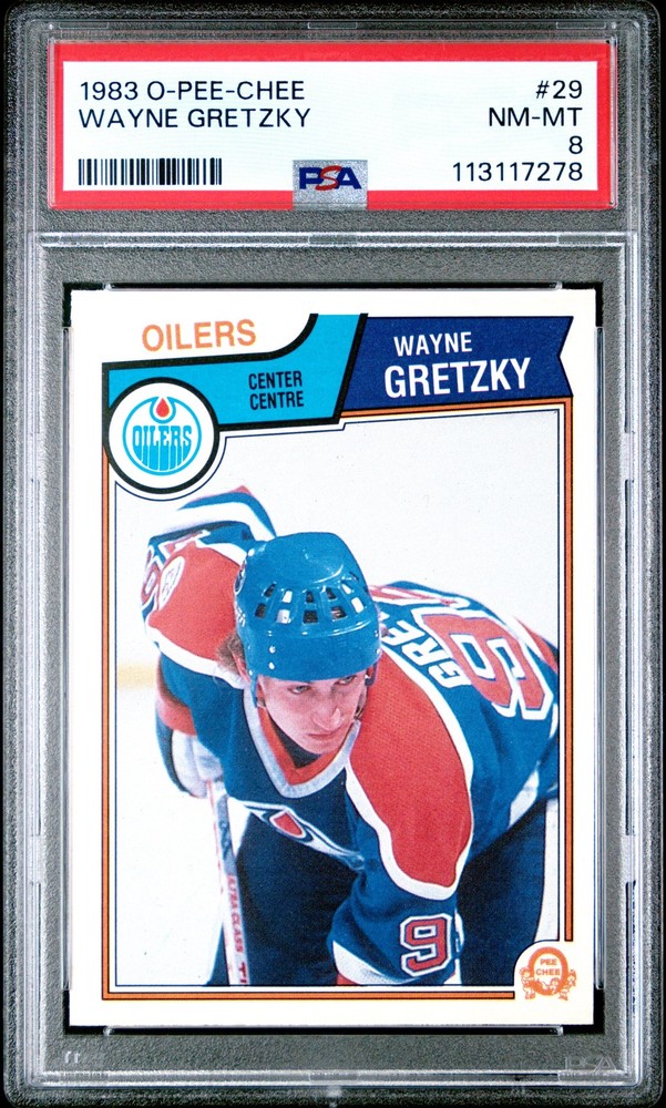 1983 O-PEE-CHEE #29 WAYNE GRETZKY PSA 8 view 1