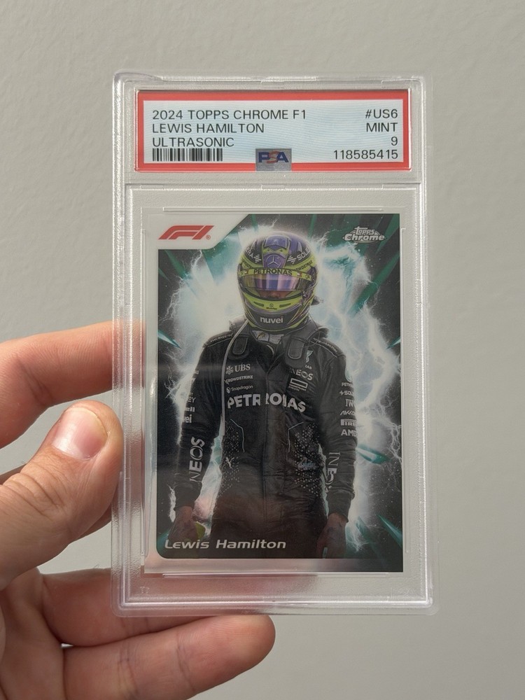 2024 Topps Chrome Formula 1 F1 Ultrasonic Lewis Hamilton #US-6 PSA 9