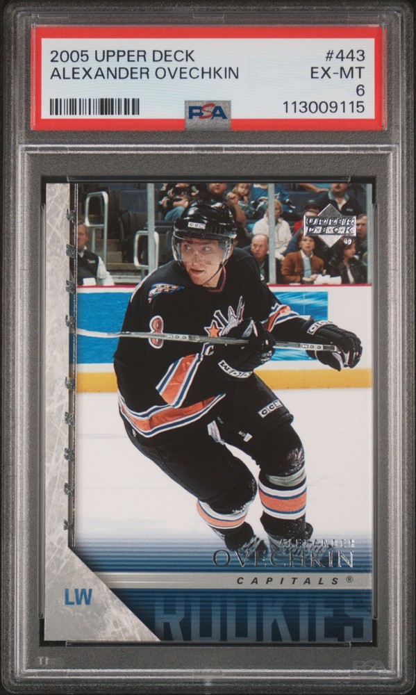 2005 UD #443 ALEXANDER OVECHKIN ROOKIE RC PSA 6