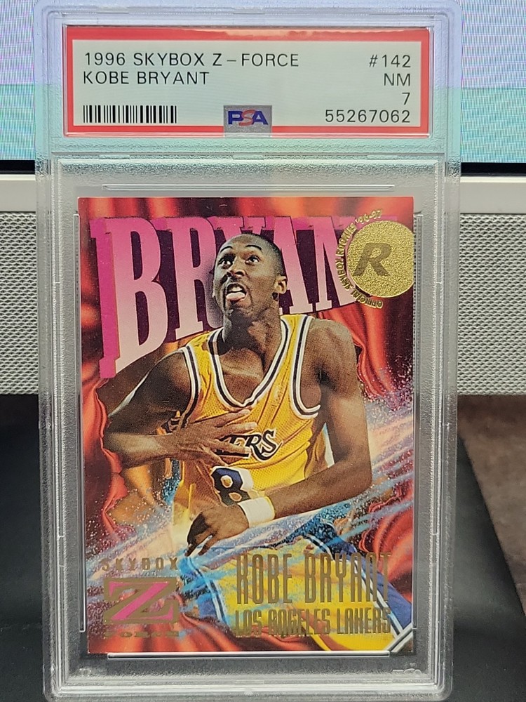 Kobe Bryant 1996 Skybox Z-Force RC Rookie Card PSA 7 NM No. 142