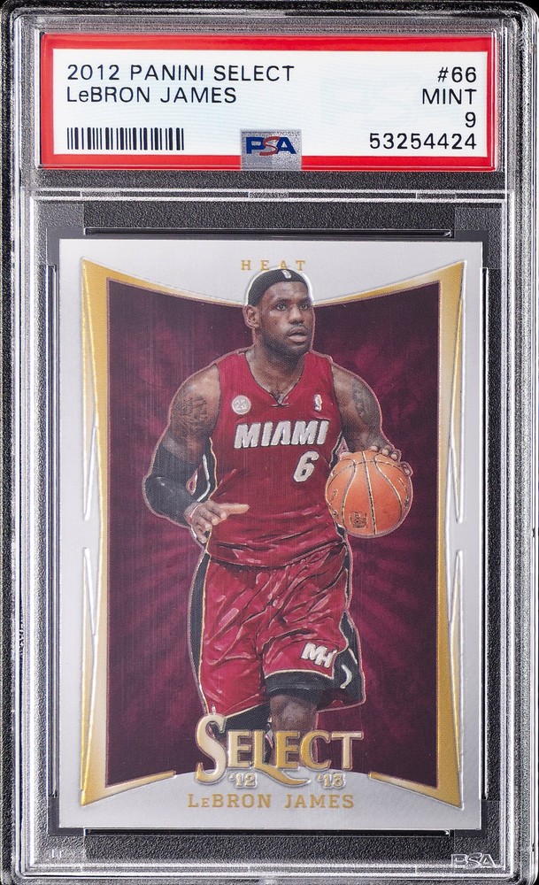 2012 PANINI SELECT #66 LEBRON JAMES PSA 9