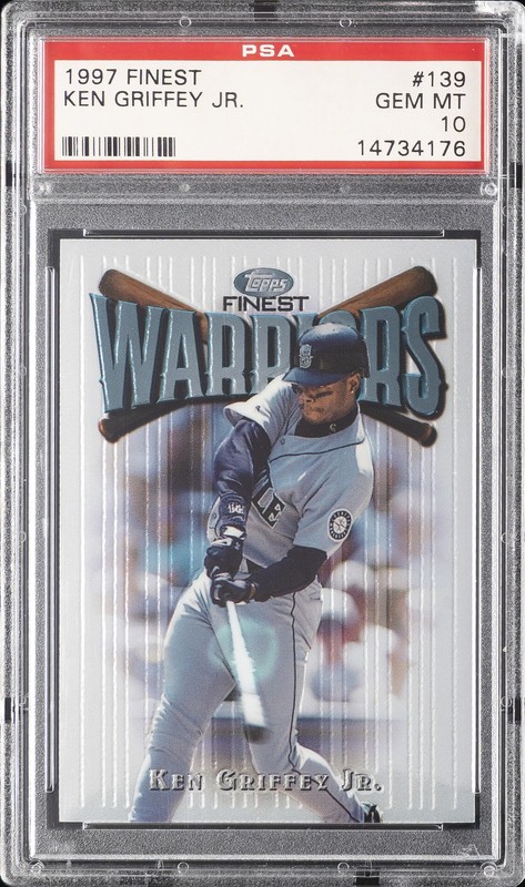 1997 FINEST #139 KEN GRIFFEY JR. PSA 10 view 1