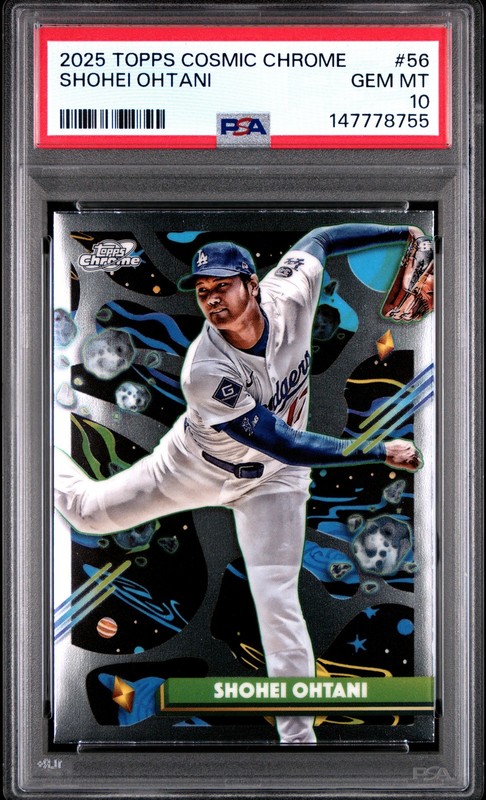 2025 TOPPS COSMIC CHROME #56 SHOHEI OHTANI PSA 10