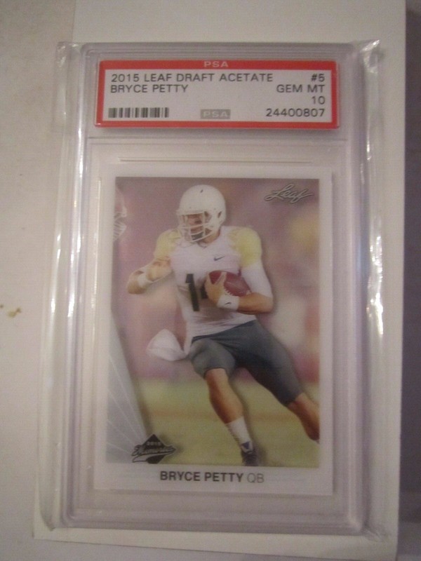 10 PSA GRADED FOOTBALL CARDS - JOHNNY MANZIEL, MCNABB, RICKY WILLIAMS & MROE BN6 view 2