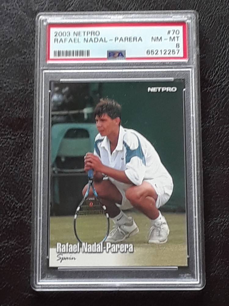 2003 Netpro Tennis Rafael Nadal Rookie RC #70 PSA 8