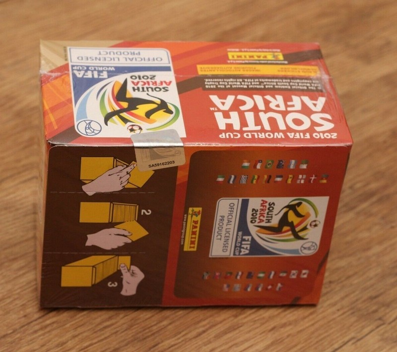 PANINI 2010 World Cup South Africa Sticker Box 100 Packs Messi Ronaldo Rookie view 2