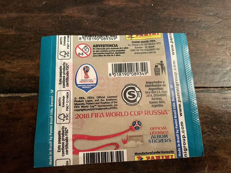 (1) Sealed Pack 2018 Panini FIFA World Cup  Russia Mbappe RC France Champions view 2