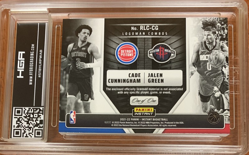 Cade Cunningham / Jalen Green Logoman Combos 1/1 Rookies view 2