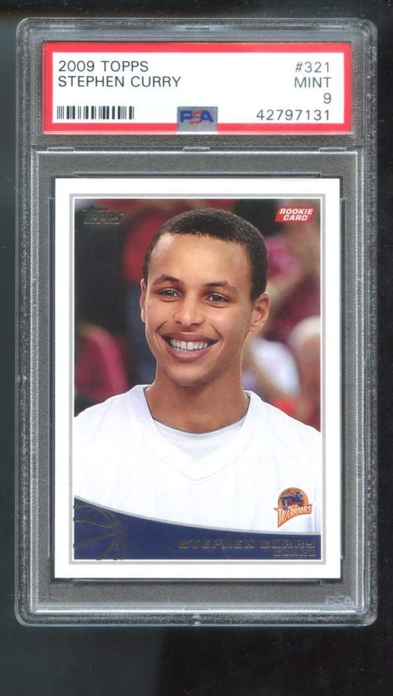 2009-10 Topps #321 Stephen Curry Steph Stef ROOKIE PSA 9 Graded Basketball Card