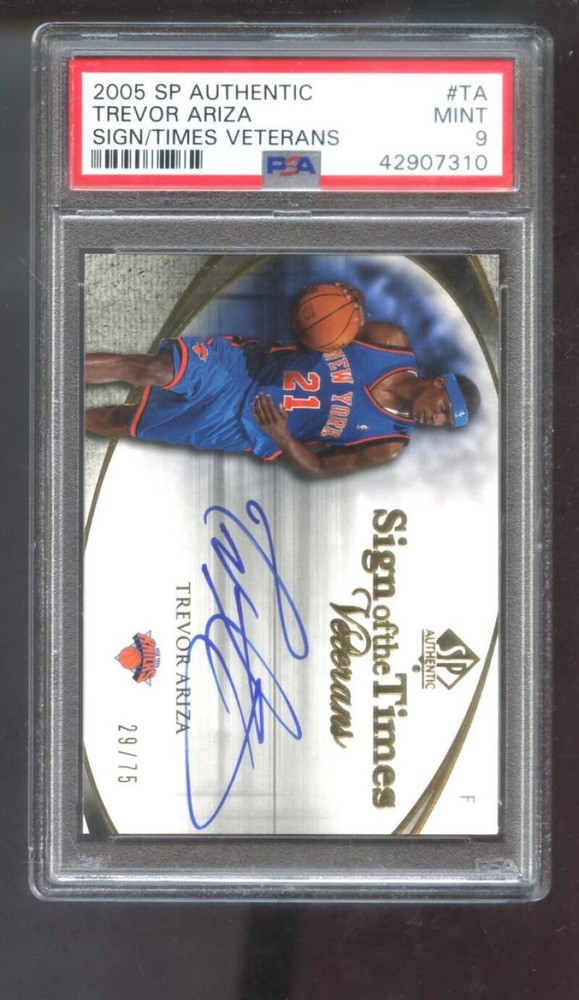 2005-06 SP Authentic Trevor Ariza Sign of the Times Veterans AUTO Autograph PSA