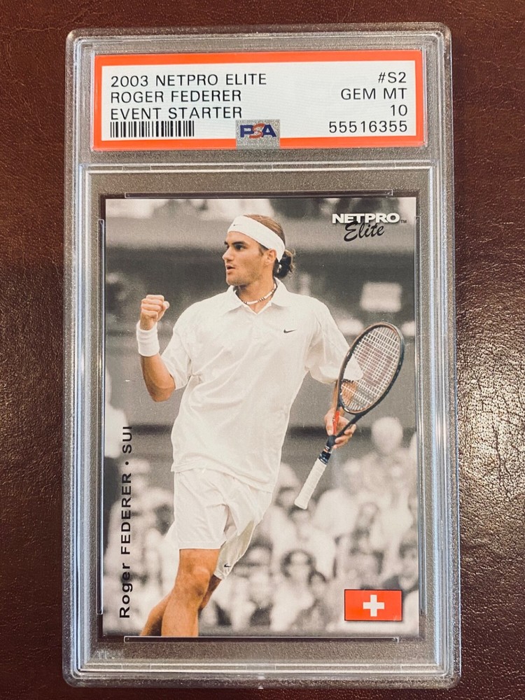 2003 Netpro Elite Tennis Event Starter #S2 Roger Federer RC Rookie PSA 10