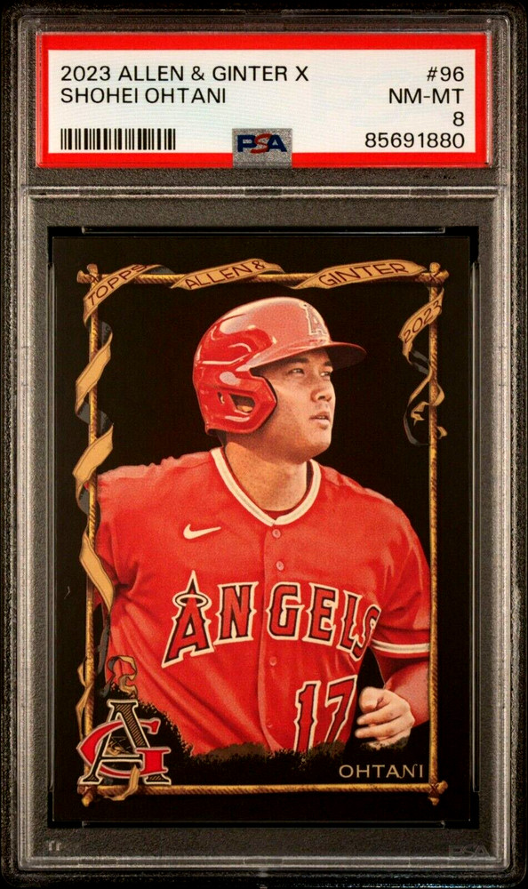 2023 Topps Allen & Ginter X Shohei Ohtani Card #96 PSA 8 NM MINT Black Border