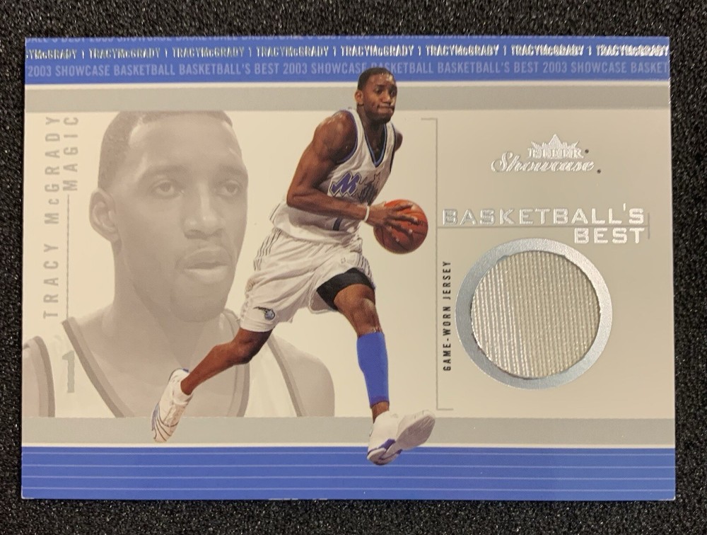 2003-04 Fleer Showcase Basketball’s Best Tracy McGrady Magic Game Used Jersey