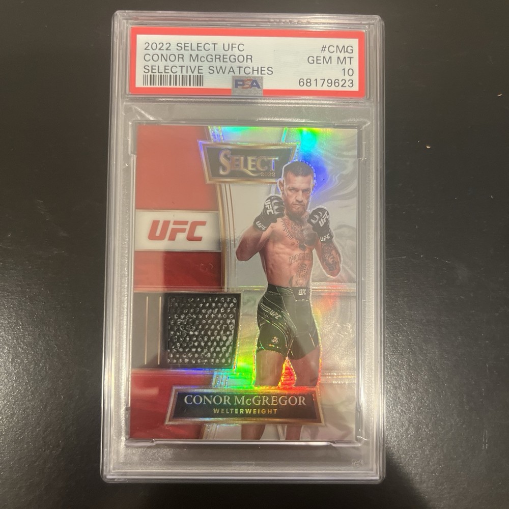 Conor McGregor Panini 2022 Select Memorabilia Prizm SS-CMG POP 5🔥 PSA 10 💎