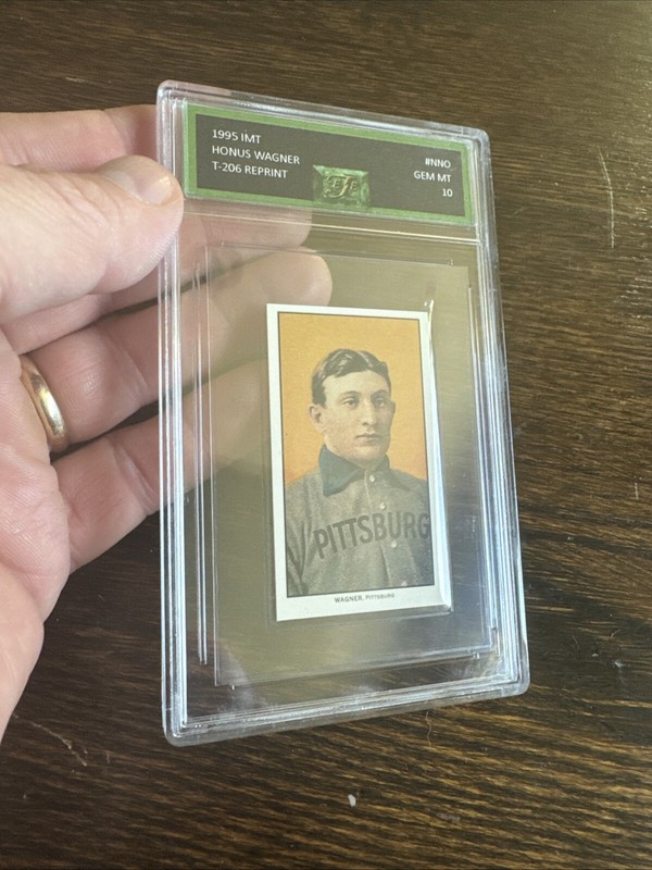 Honus Wagner Baseball Card Tobacco Gem Mint T206 Piedmont 1995 Vintage IMT GIFT! view 2