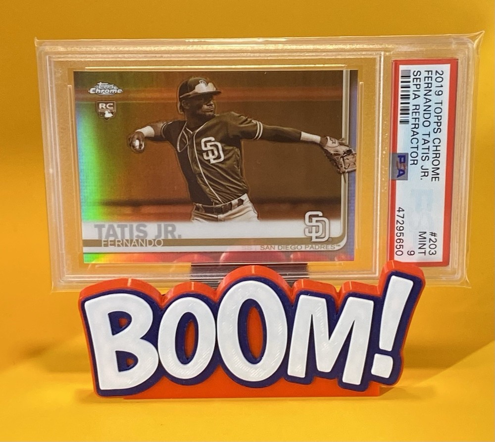 2019 Topps Chrome - Fernando Tatís Jr. #203 Sepia Refractor (RC) PSA 9 Padres view 1