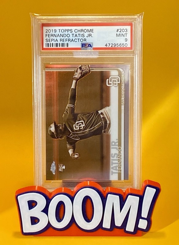 2019 Topps Chrome - Fernando Tatís Jr. #203 Sepia Refractor (RC) PSA 9 Padres view 2