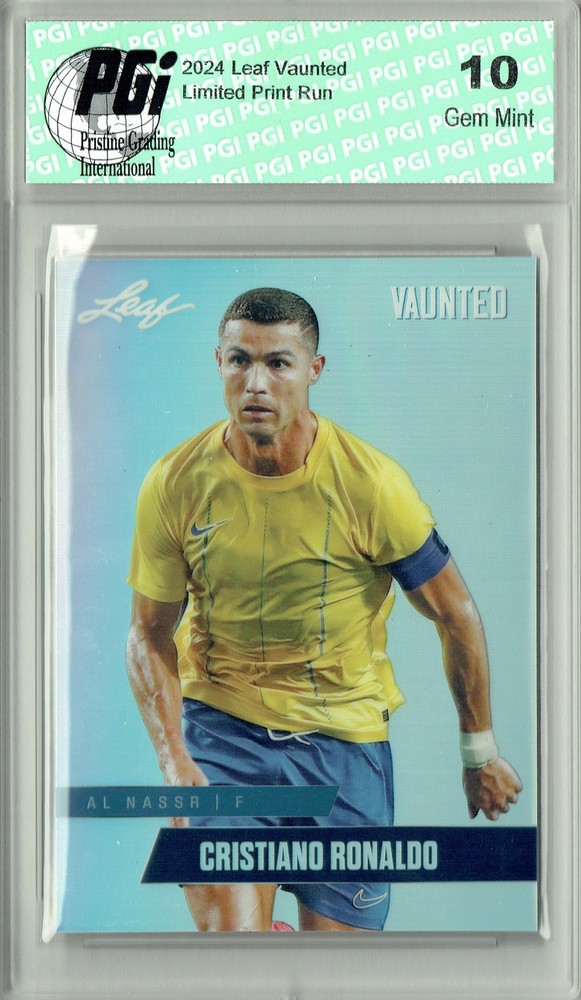 Cristiano Ronaldo 2024 Leaf Vaunted Metal #VM-02 Silver 25 Made Rare Trading