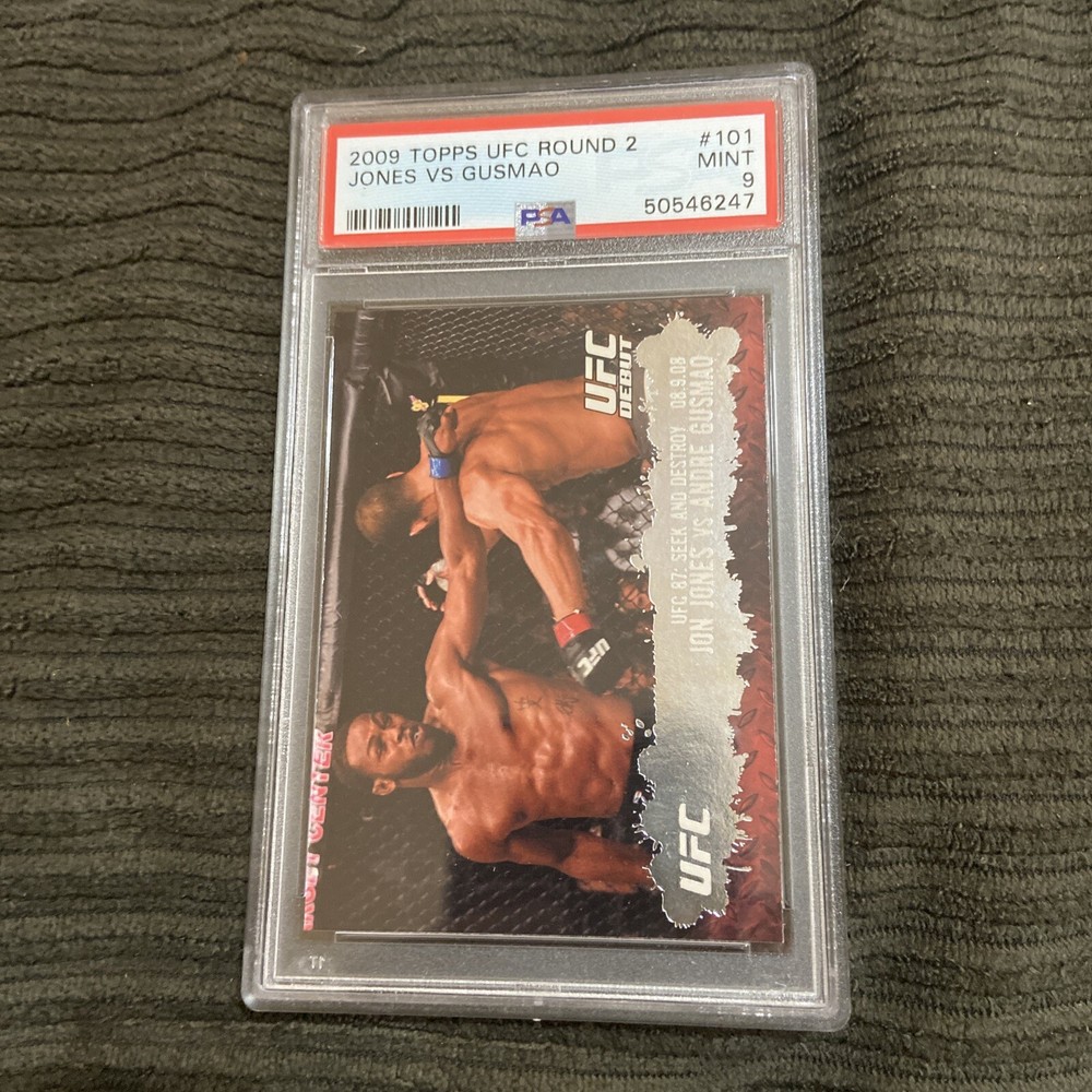 2009 Topps UFC Round 2 JON JONES Rookie Card UFC Debut #101 MINT PSA 9 Rookie