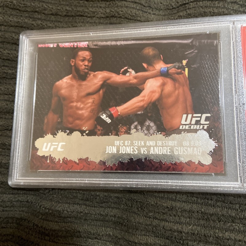 2009 Topps UFC Round 2 JON JONES Rookie Card UFC Debut #101 MINT PSA 9 Rookie view 2