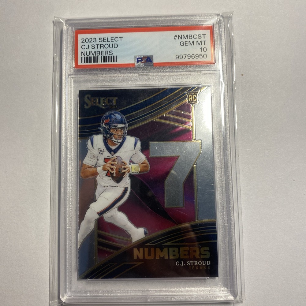 2023 Select Numbers CJ Stroud Rookie (RC) - PSA Gem MINT 10- Houston Texans
