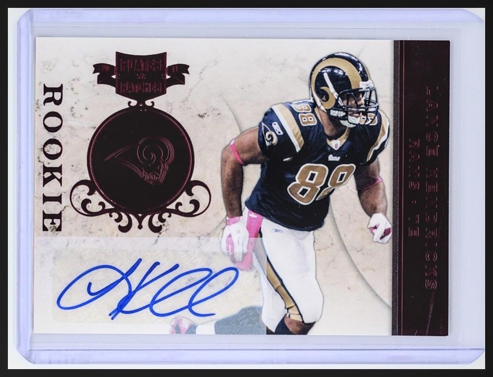 2011 Panini Plates & Patches #148 Lance Kendricks RC Auto /405 Rams