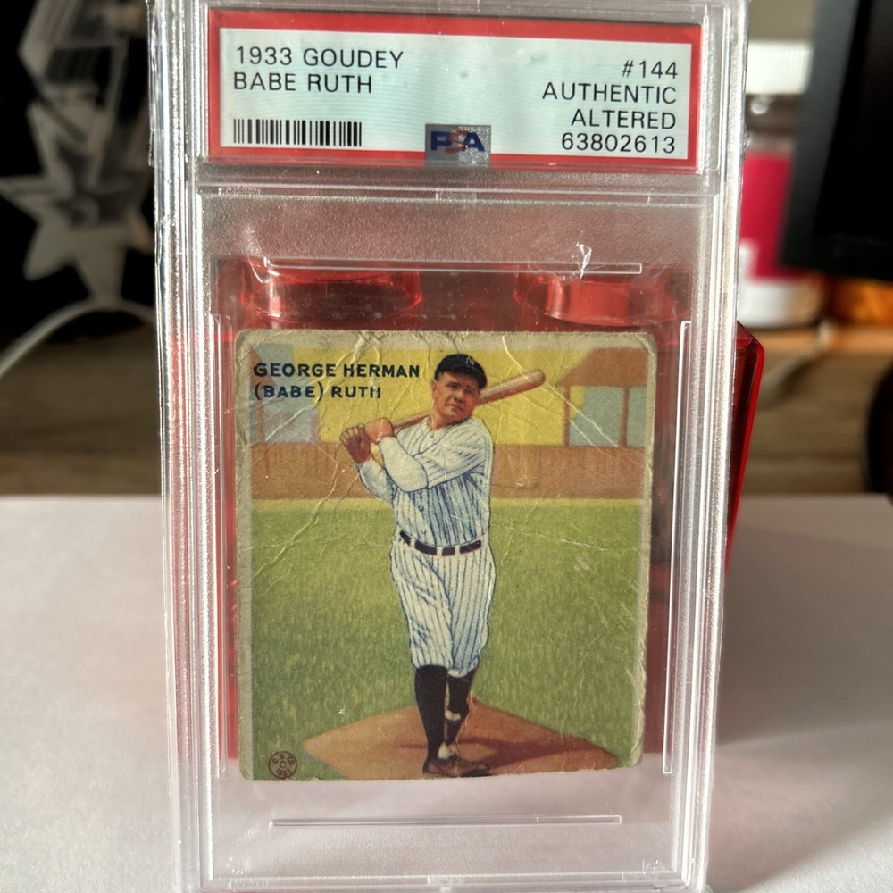 1933 Goudey #144 Babe Ruth PSA AUTHENTIC Altered
