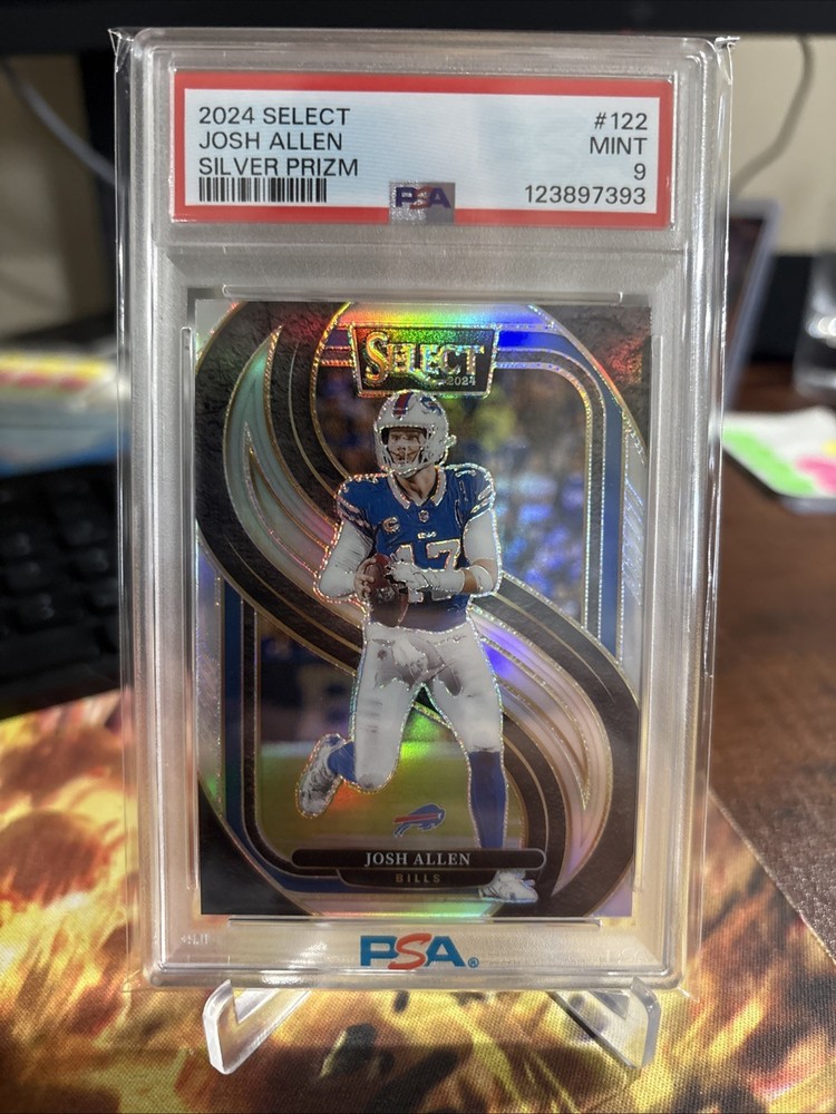 2024 select football Josh Allen Silver Psa 9
