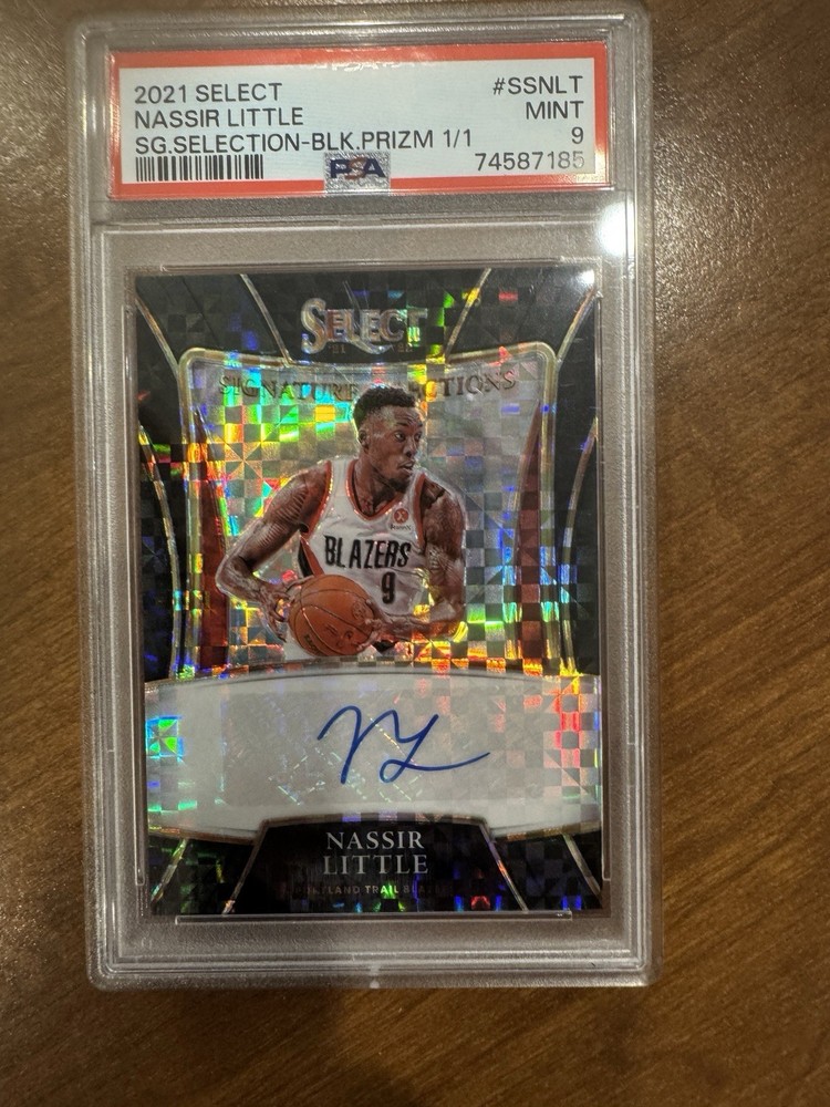 2021 Nassir Little Select S.G. Selection Black Prizm 1/1 Auto Panini PSA RC
